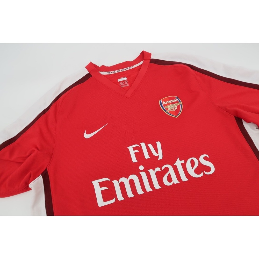 Nike Arsenal FC Jersey Mens‎ XL Red 2008-2010 Home Fly Emirates Soccer Shirt